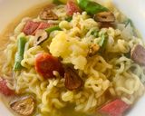 A picture of step 6 of Instant Vegetable Noodle soup.