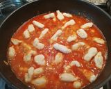 A picture of step 7 of Gnocchi in tomato sauce.