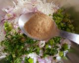 A picture of step 1 of Paneer cheese paratha.