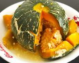 Hình bước làm 6 của món Bí đỏ non hấp nhồi thịt