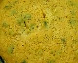 A picture of step 5 of DHOKLA in microwave.