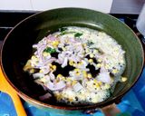 A picture of step 2 of Cabbage Poriyal.
