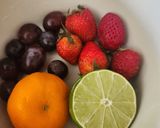 A picture of step 1 of Lemon Shikanji Mix Fruits Ice Candy Popsicles.