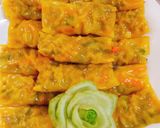 Hình bước làm 4 của món Hoành thánh hấp