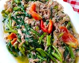 Foto langkah ke 4 dari resep Tumis Kangkung Jantung Pisang (Resep Mama).