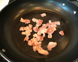 A picture of step 1 of Stir-Fried Cabbage with Bacon.