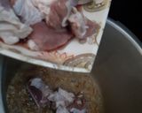 A picture of step 3 of Piyaz gosht.