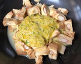 A picture of step 3 of Echore Bhapa (Raw Jackfruit Curry - Bong style).