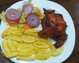 A picture of step 5 of Chicken Tikka n Fries#authours marathon.