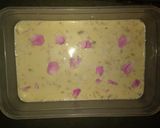 A picture of step 4 of Gulkand rose petal ice cream.