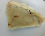A picture of step 4 of Fluffy's nutella crepes - warning you may like them too much 😂.