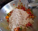 A picture of step 4 of Protein loaded Masala oats.