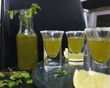 A picture of step 3 of Healthy Green Shots.