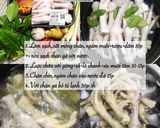 Hình bước làm 1 của món Chân gà trộn sate