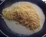 A picture of step 4 of Tagliolini with Asparagus Cream, Scallops, and Bottarga.