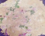 A picture of step 2 of Besan chilla.