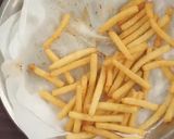 A picture of step 7 of Sooji fries (French fries without potatoes).