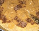 A picture of step 6 of Rajasthani gatte ki sabzi.