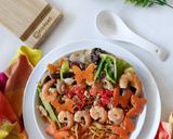 Foto langkah ke 5 dari resep Mie titi pedas kekinian khas Makasar.