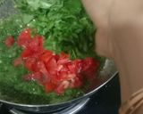A picture of step 4 of Methi bhaji.