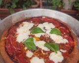 A picture of step 7 of Sheet Pan Margherita Pizza.