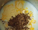 A picture of step 1 of Coffee custard pudding.