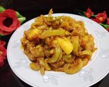 A picture of step 4 of Tinday ki sabji (apple gourd).