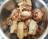 A picture of step 1 of Jackfruit korma.