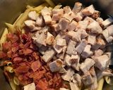 Foto del paso 2 de la receta: Pasta con pollo, tocino y espárragos