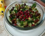 A picture of step 2 of Sprout and veggies salad.