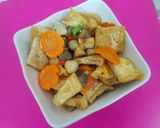 Hình bước làm 4 của món Miến dong xào chay