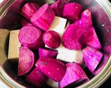 Hình bước làm 1 của món Nhân khoai môn bánh trung thu