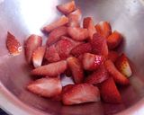 A picture of step 1 of Strawberry shrikhand.