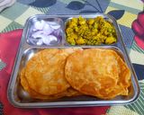 A picture of step 8 of Puri Bhaji.