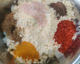 A picture of step 2 of BESAN WAALI MOOLI..