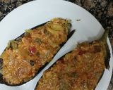 Foto del paso 7 de la receta: Berenjena rellena de atún al micro