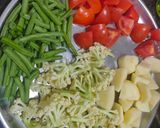 A picture of step 1 of Mix vegetable curry UP style.