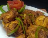 A picture of step 8 of Turkish chicken tawa.