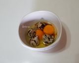 รูปขั้นตอนการทำที่ 2 ของ ไข่เจียวแหนมเห็ด (มังฯ)
