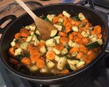 Une image de l'étape 10 de Carottes et courgettes au cumin et coriandre.