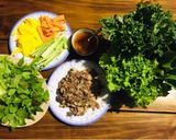 Hình bước làm 7 của món 3 món ngon với diềm thăn bò hầm: gỏi cuốn, lẩu, và mì sốt kem