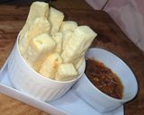 A picture of step 3 of Fried yam&onion sauce.