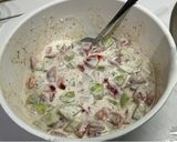 Joghurtos paradicsom-uborka saláta recept fázis 2 fotója