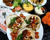 A picture of step 5 of Falafel sandwiches.