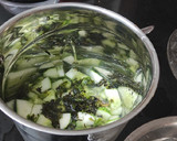 A picture of step 1 of Cucumber lime Mojito.