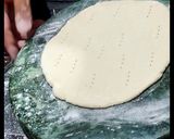 A picture of step 6 of Pizza with spinach and tofu topping.