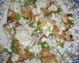 A picture of step 5 of Samosa Chaat.