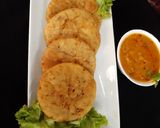 A picture of step 11 of Aalu Chana kachori and Aalu Chana bhaji.