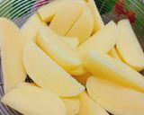 Hình bước làm 1 của món Khoai tây xào thịt ba rọi