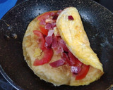 Foto del paso 4 de la receta: Tortitas tipo fajitas con huevo rellenas 😜
